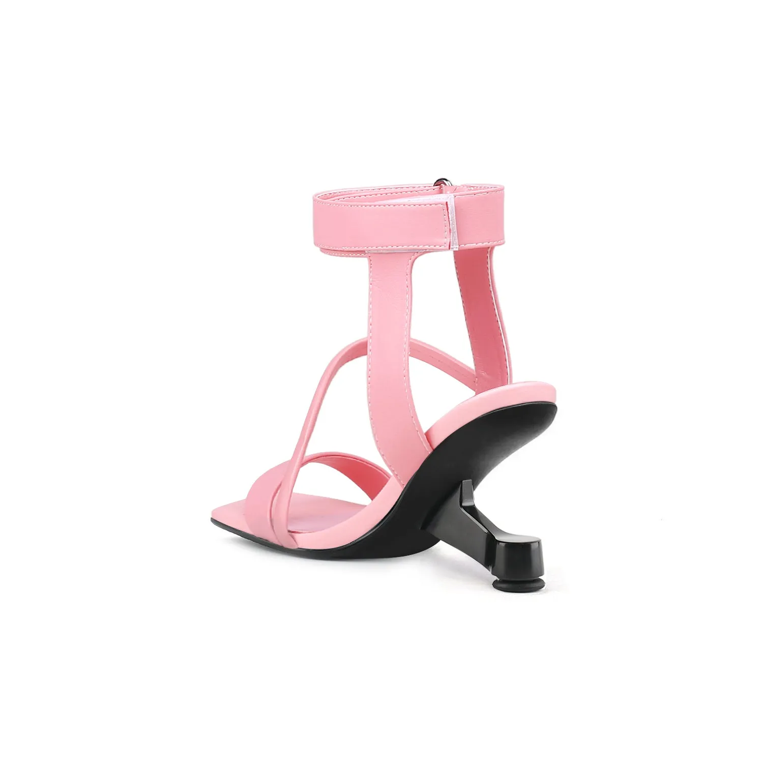 Intertwined Ankle Strap Sandals