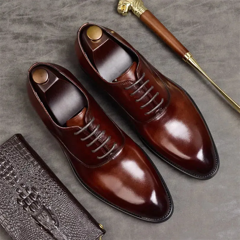 Italian Style Oxford Dress Shoes - Sophisticated Elegance for Every Occasion