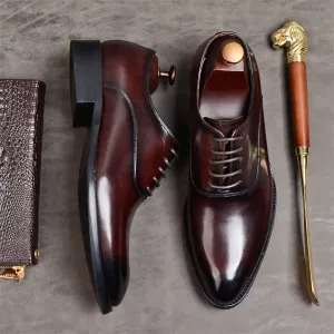Italian Style Oxford Dress Shoes - Sophisticated Elegance for Every Occasion