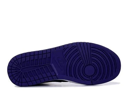 Jordan Air 1 Mid Basketball Shoes (M11/ W12.5, Black/Dark Concord/White)