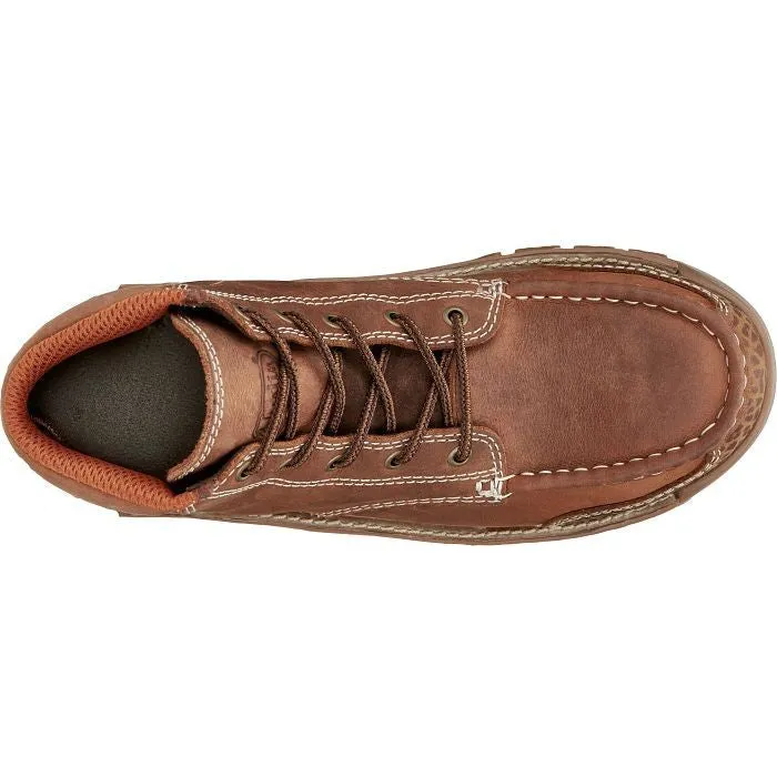 Justin Men's Corbett 5" Alloy Toe WP Western Work Boot -Brown- SE253