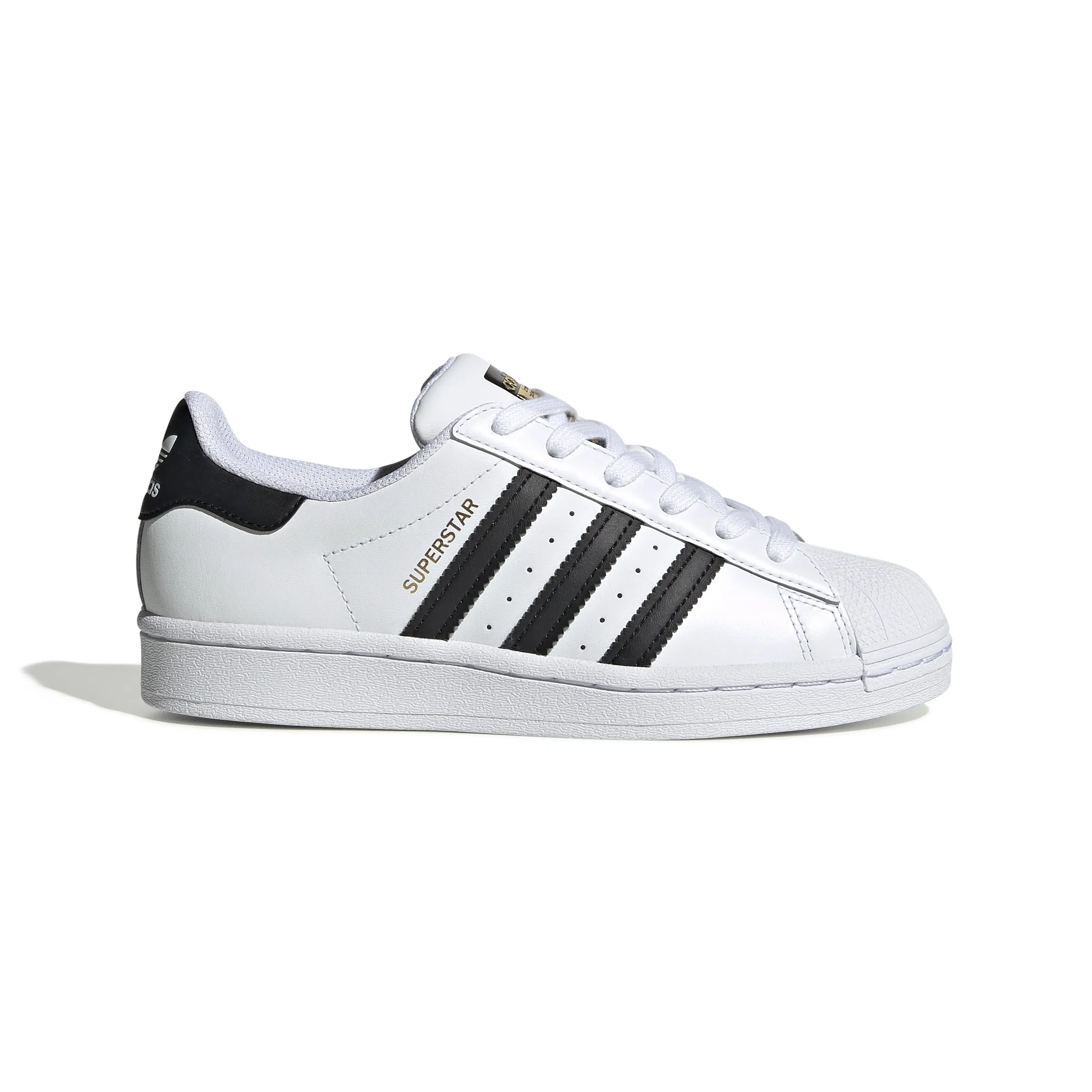 KIDS ADIDAS SUPERSTAR J (WHITE/BLACK)