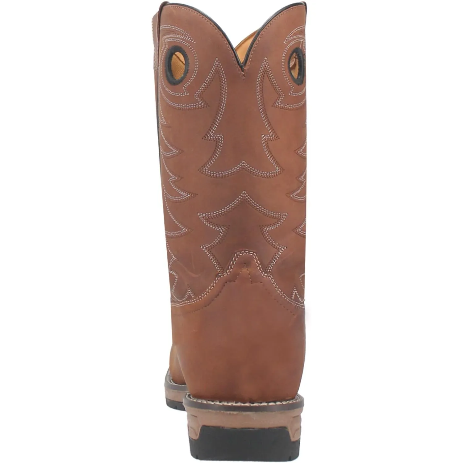 Laredo Brown Decker Broad Square Toe Work Boots for Men