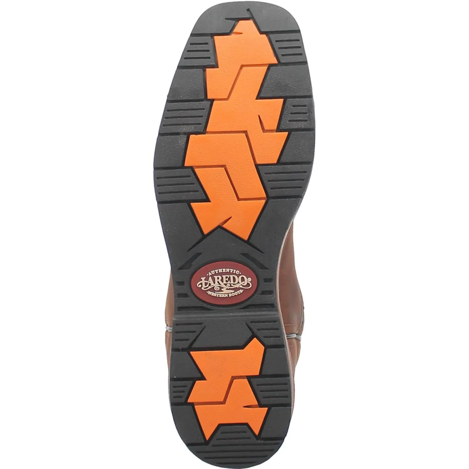 Laredo Brown Decker Broad Square Toe Work Boots for Men