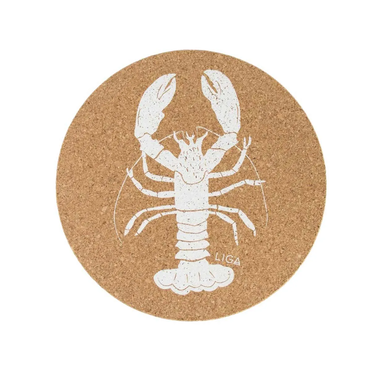 Liga Lobster Cork Placemat 25cm