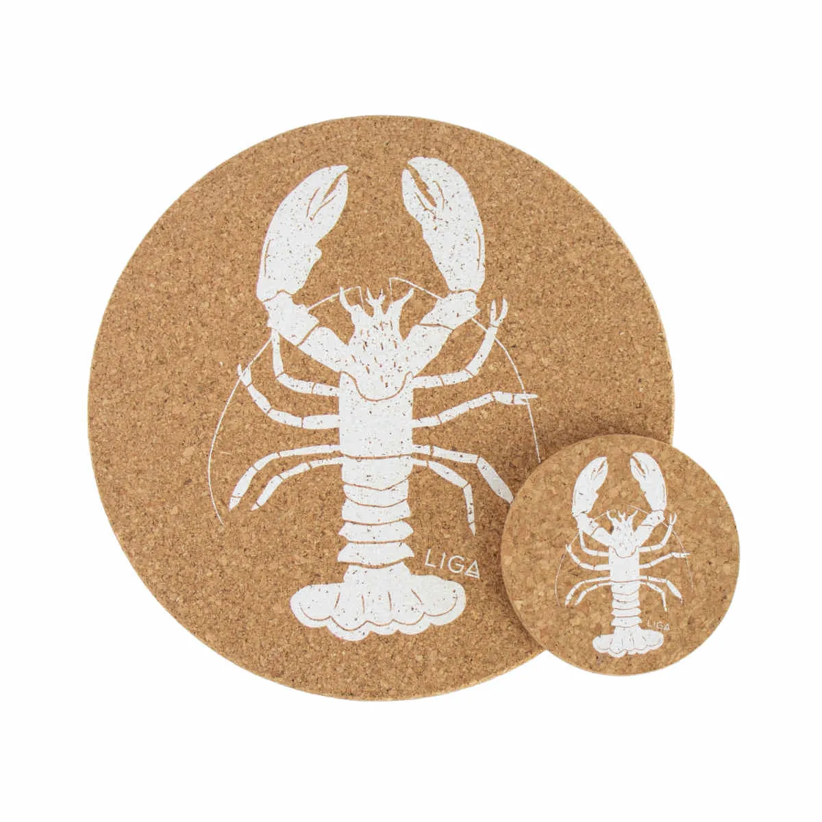 Liga Lobster Cork Placemat 25cm