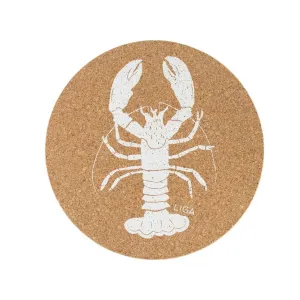 Liga Lobster Cork Placemat 25cm