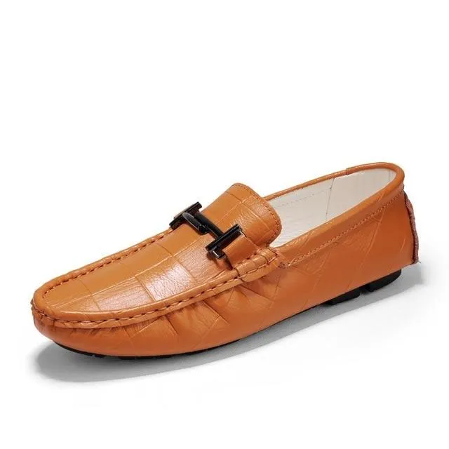 Luxury Genuine Leather Boat Moccasin Men's Loafers