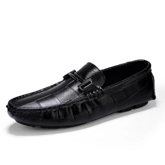 Luxury Genuine Leather Boat Moccasin Men's Loafers