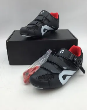 New Peloton Men's Black Low-Top Cycling Shoes - Size EUR 42