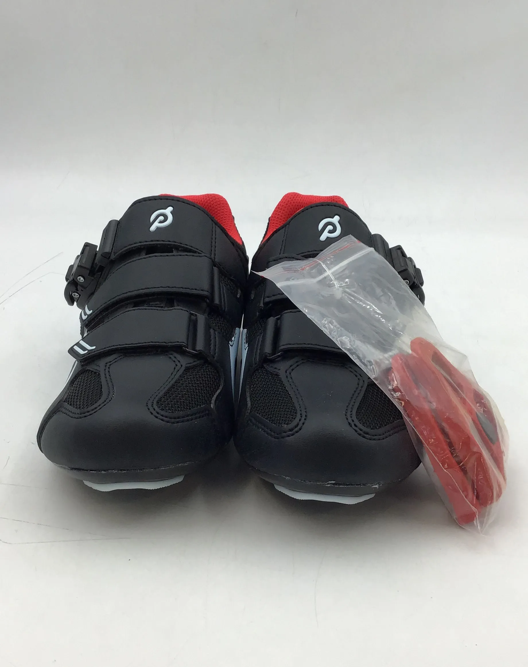 New Peloton Men's Black Low-Top Cycling Shoes - Size EUR 42