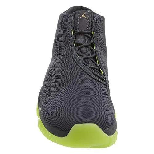 Nike Mens Air Jordan Future Dark Grey/Volt Sneakers - 12