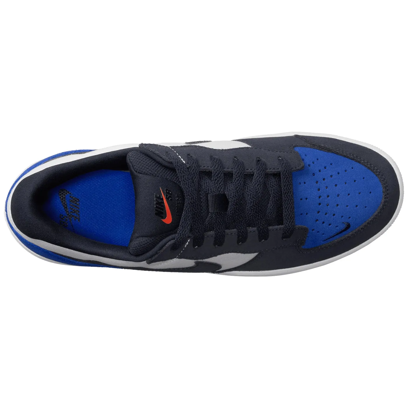 Nike SB Force 58 Shoes - Obsidian /Obsidian - White - Hyper Royal