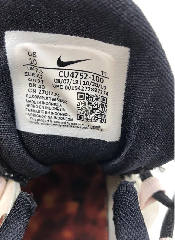 Nike Women's Air Max 270 React Black White Basketball Athletic Shoes - Size 10