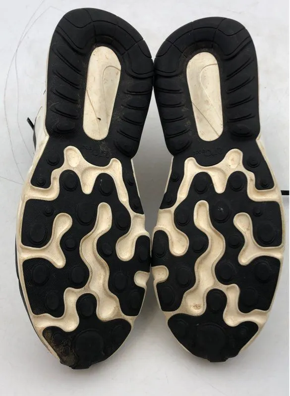 Nike Women's Air Max 270 React Black White Basketball Athletic Shoes - Size 10