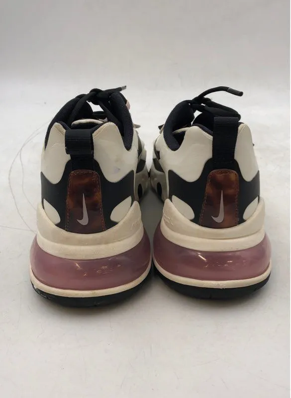 Nike Women's Air Max 270 React Black White Basketball Athletic Shoes - Size 10