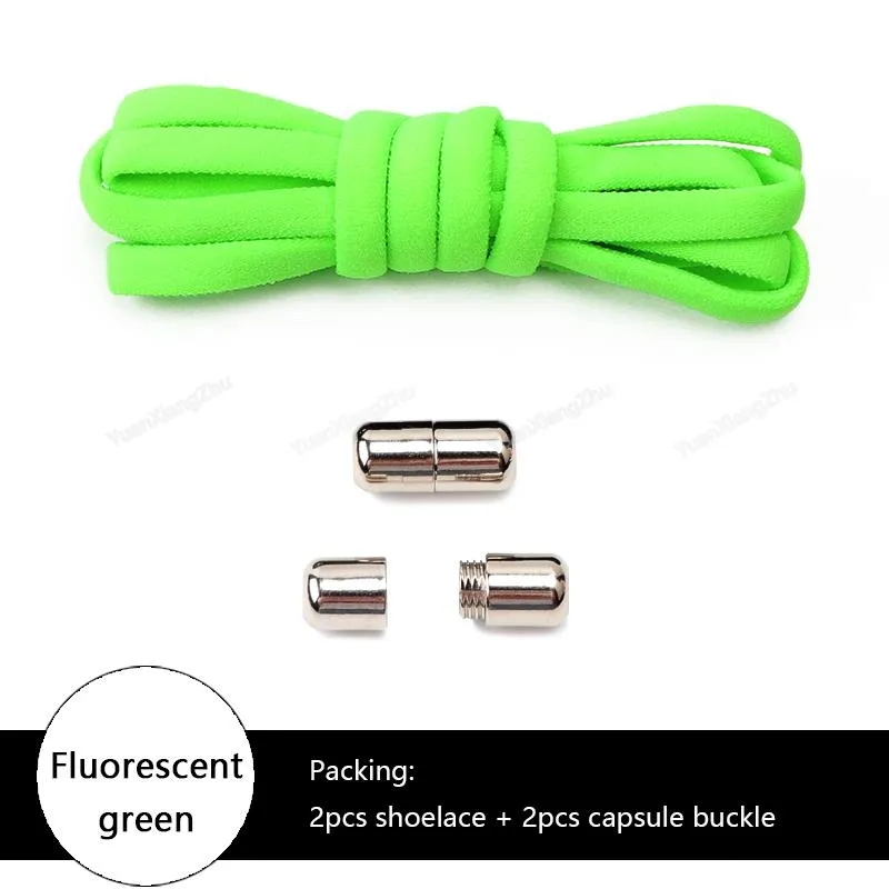 No tie Shoe laces Elastic laces Sneakers Round Shoelaces without ties Quick Shoelace for Shoes Kids Adult One Size fits All shoe