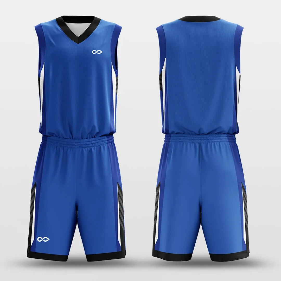 Ocean Blue - Customized Basketball Jersey Set Design BK160616S