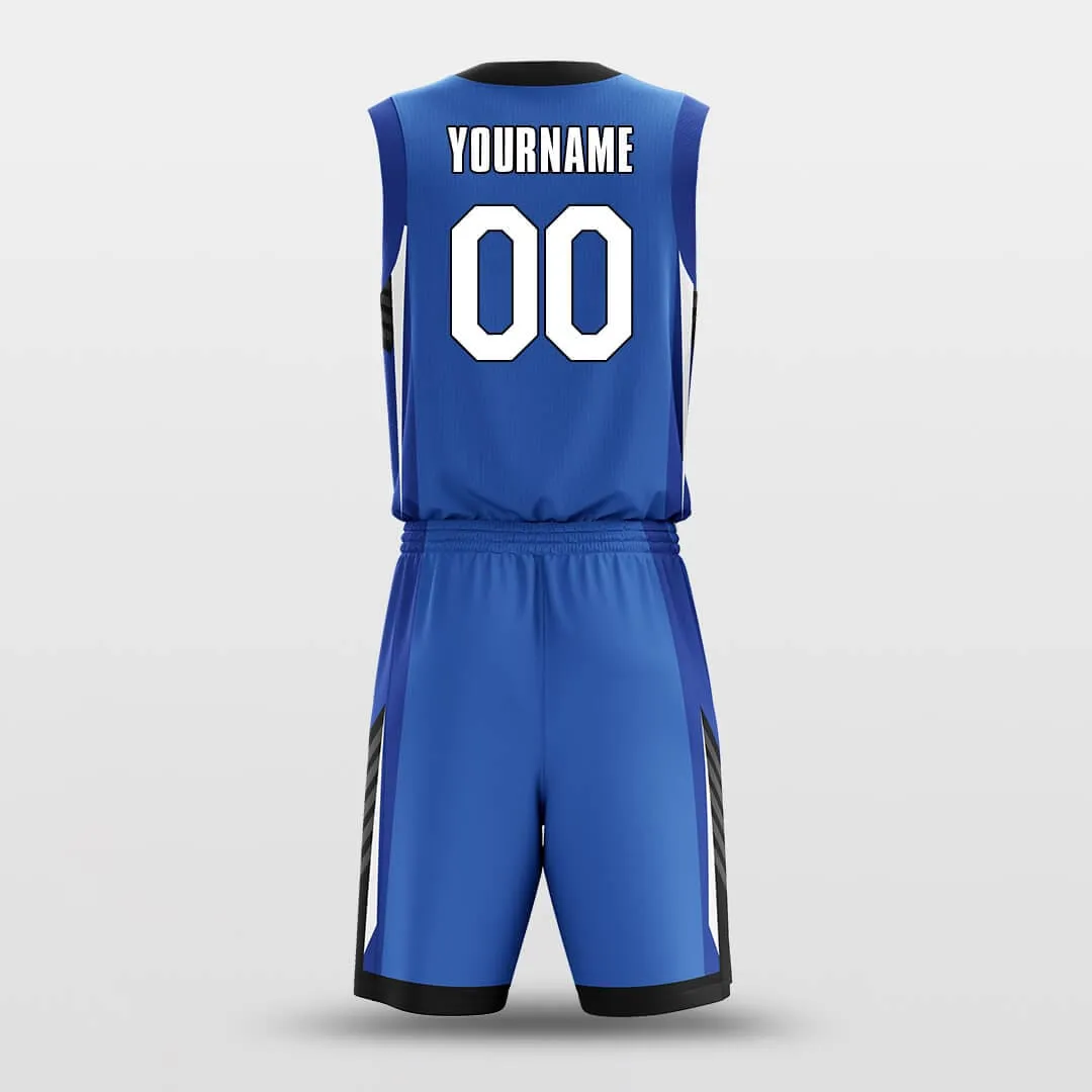 Ocean Blue - Customized Basketball Jersey Set Design BK160616S