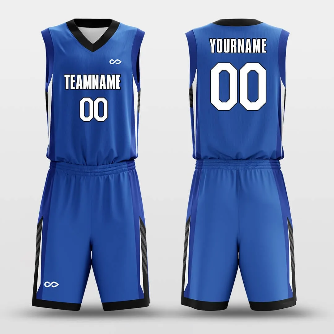 Ocean Blue - Customized Basketball Jersey Set Design BK160616S
