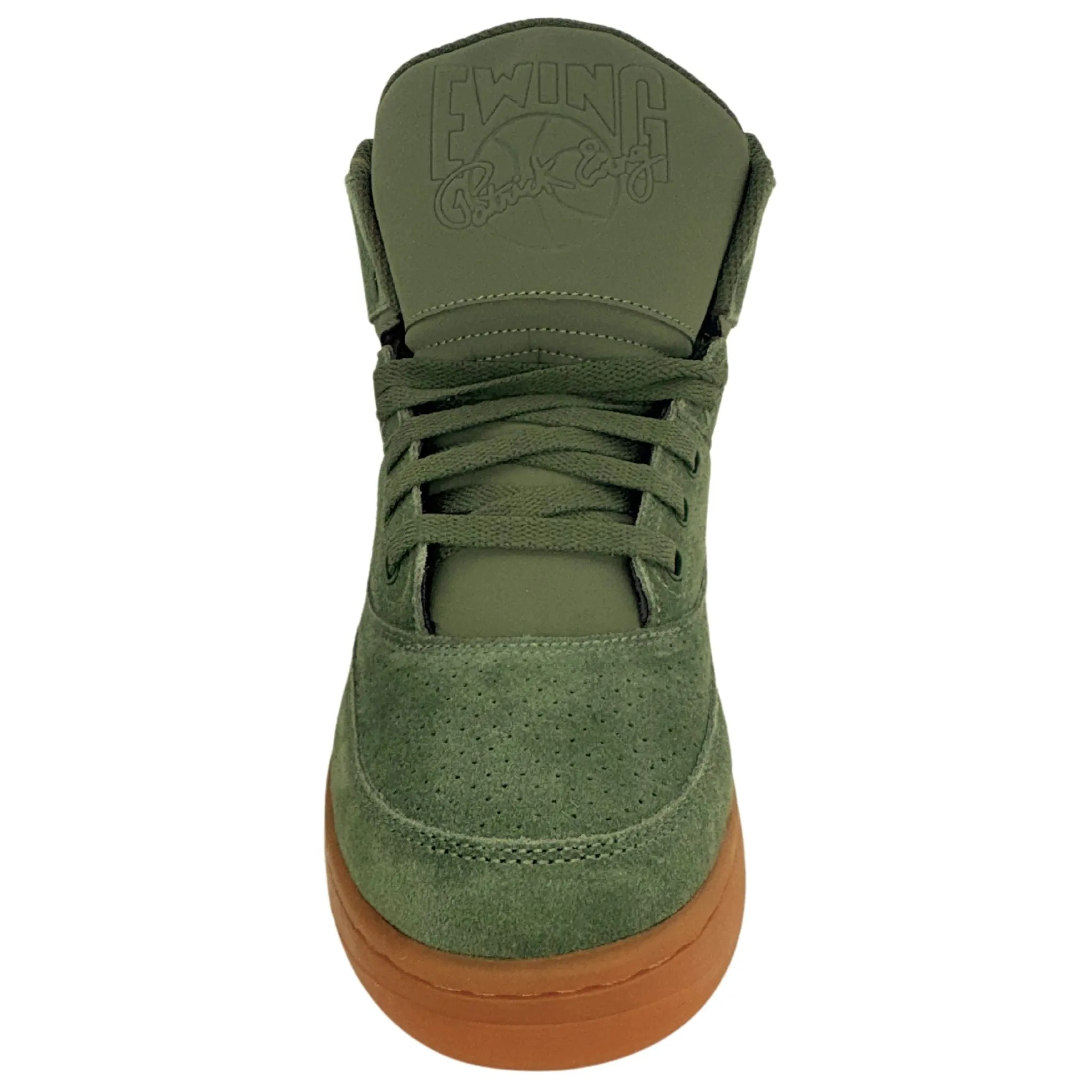 Patrick Ewing Athletics Men's 1EW90212-363 33 HI Chive Green White Gum Basketball Shoes