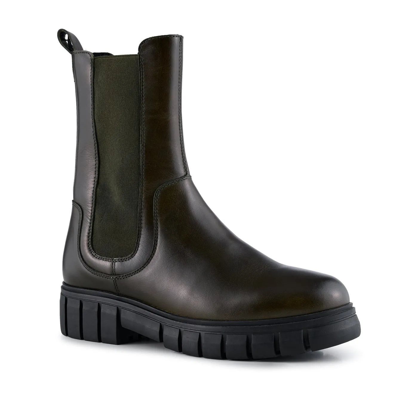 Rebel chelsea boot leather - KHAKI