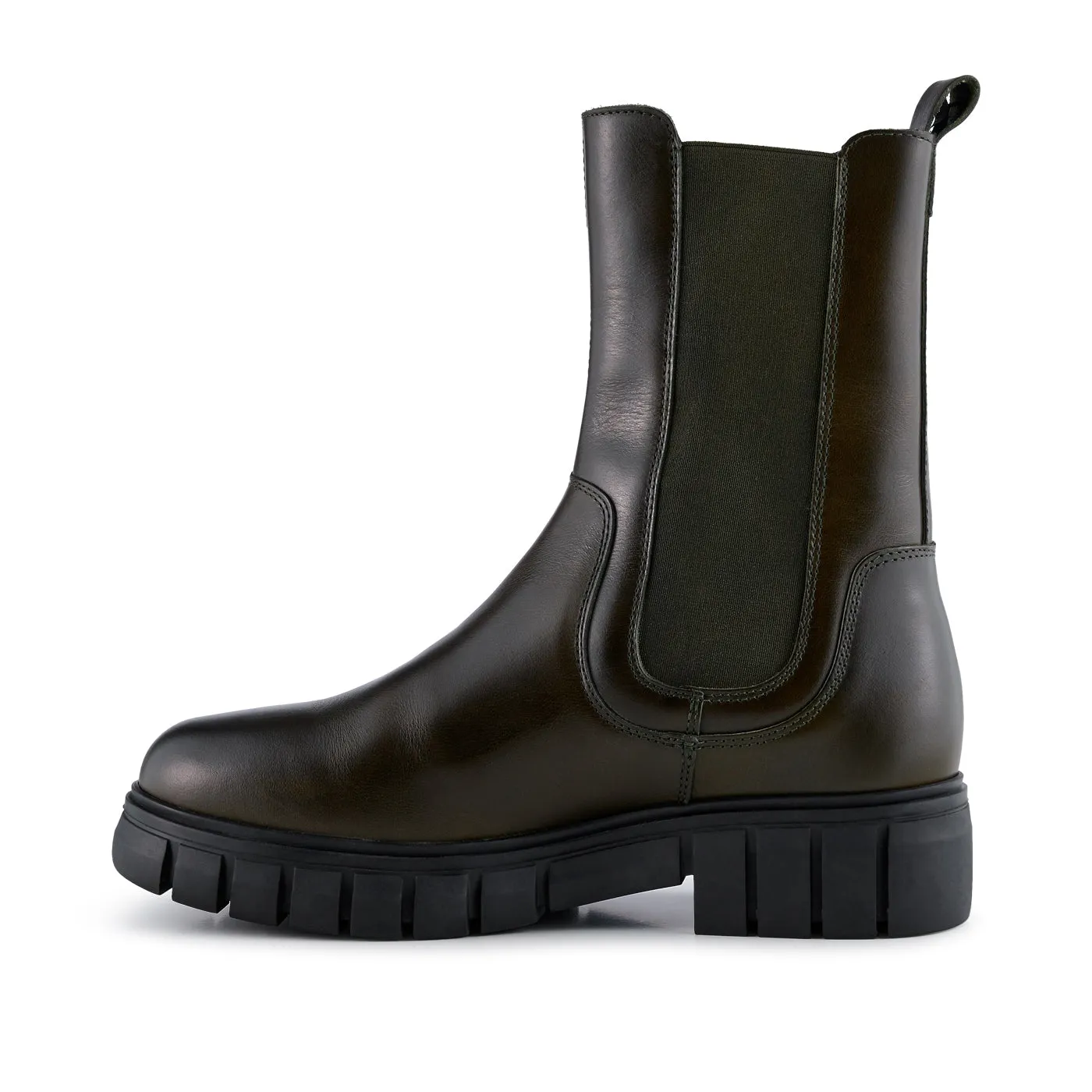 Rebel chelsea boot leather - KHAKI