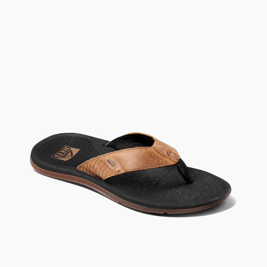 Reef Mens Santa Ana Le - Black/Tan