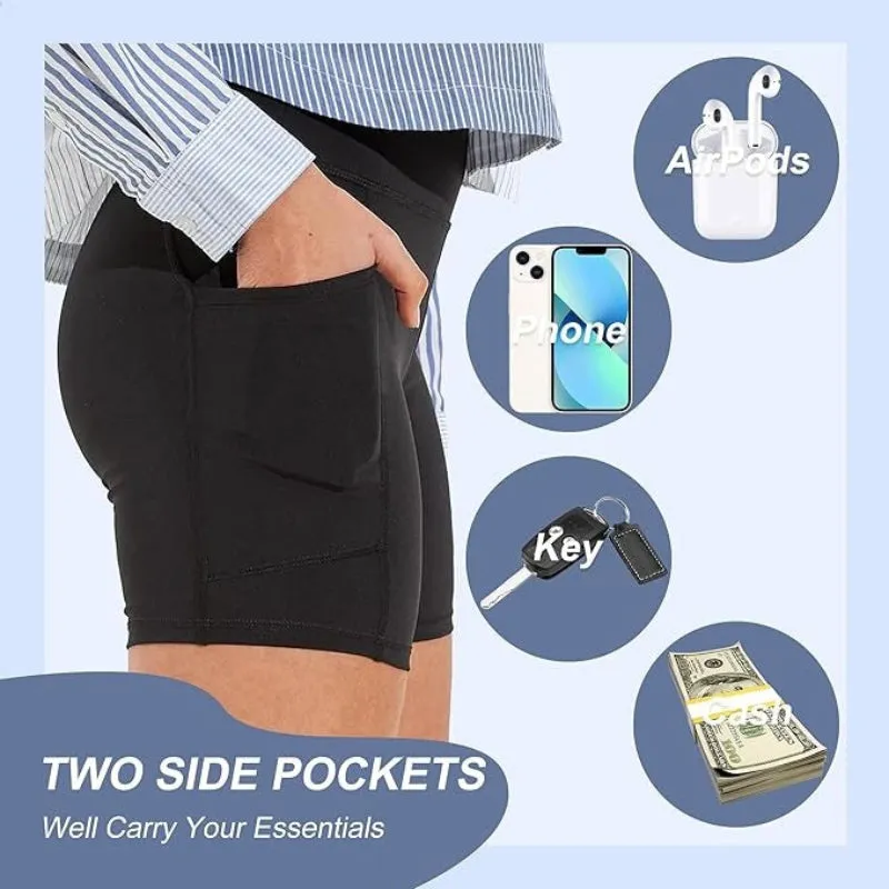 Seamless Compression Pocket Shorts – Flexible and Functional Fit