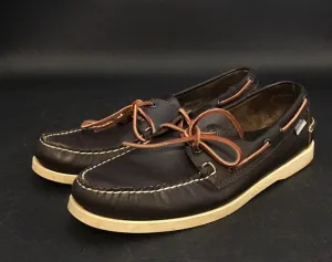 Sebago Men's Docksides 72753 Brown Casual Boat Shoes - Size 12
