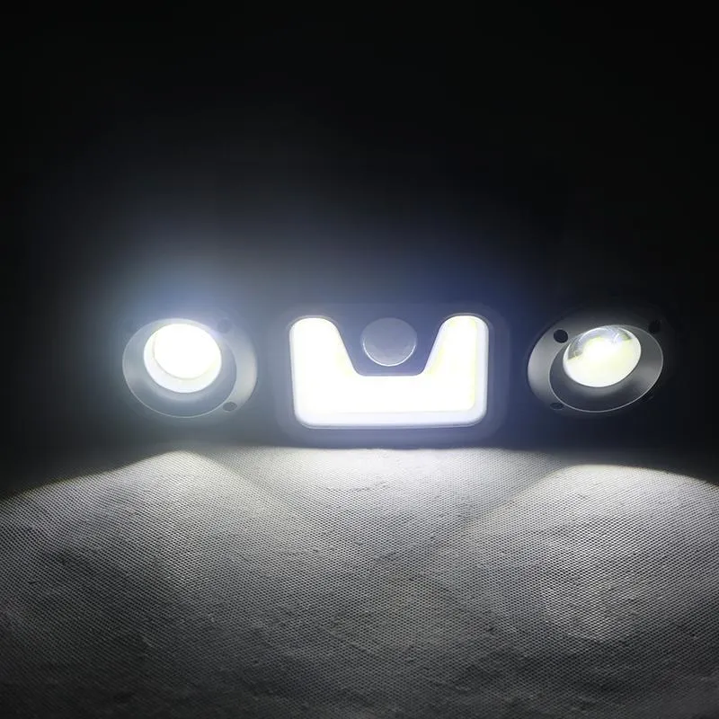 Solar Dual Head Adjustable Spotlight w/PIR Motion Sensor Waterproof