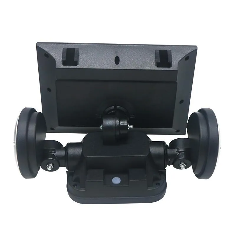 Solar Dual Head Adjustable Spotlight w/PIR Motion Sensor Waterproof