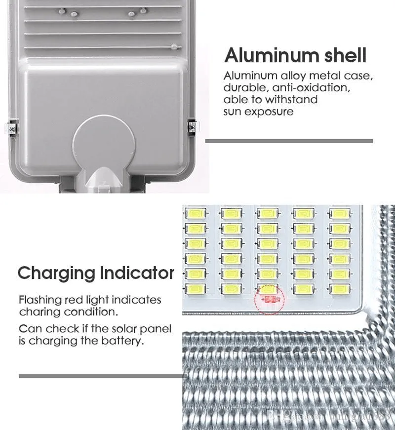 Solar Street light w/Remote 200w 23,240 Lumen Mounting Arm/and Hardware Included