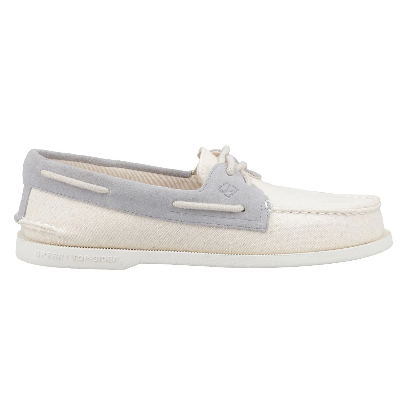Sperry Authentic Original 2-Eye Seacycled Cotton Men's Tan Lace-Up Shoes