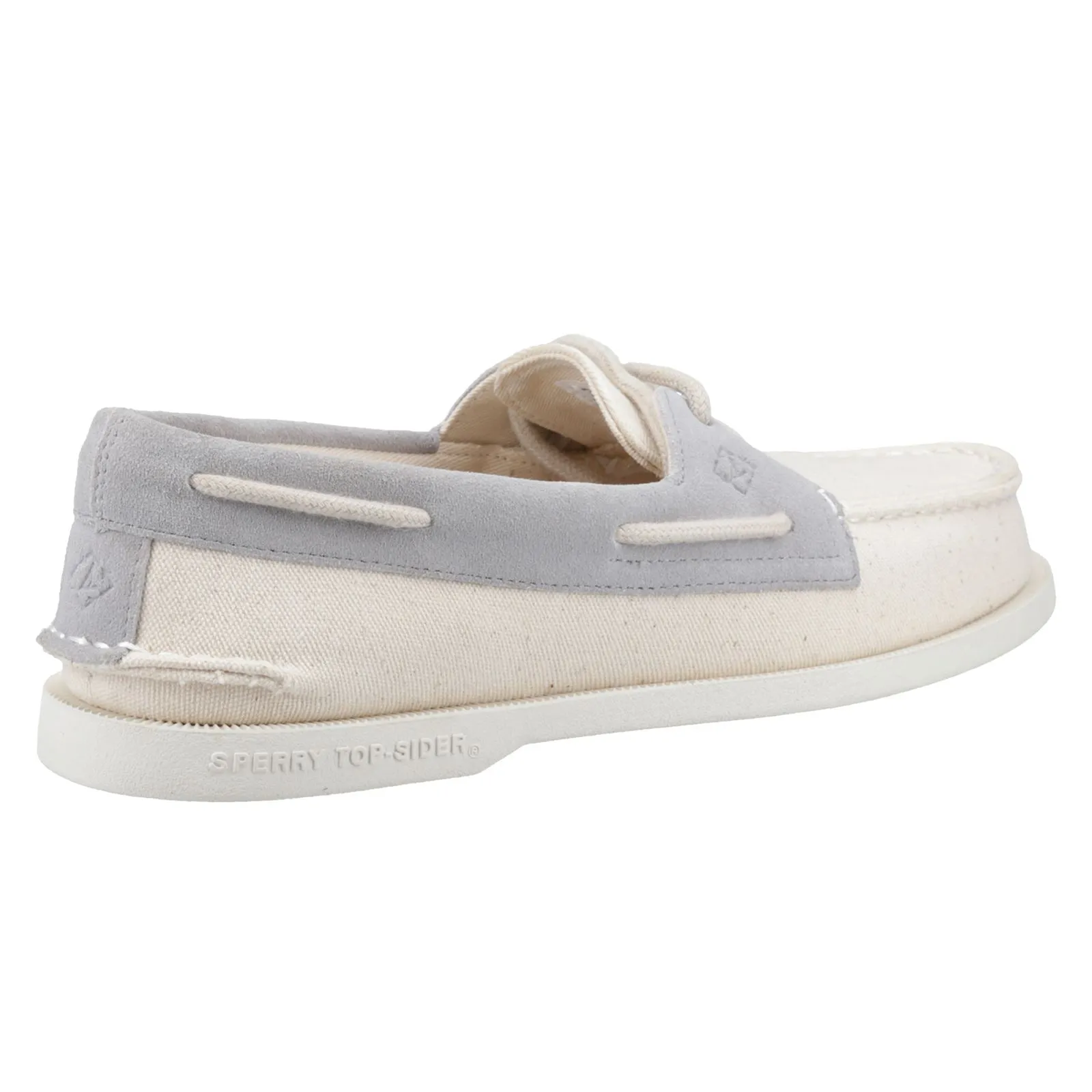 Sperry Authentic Original 2-Eye Seacycled Cotton Men's Tan Lace-Up Shoes