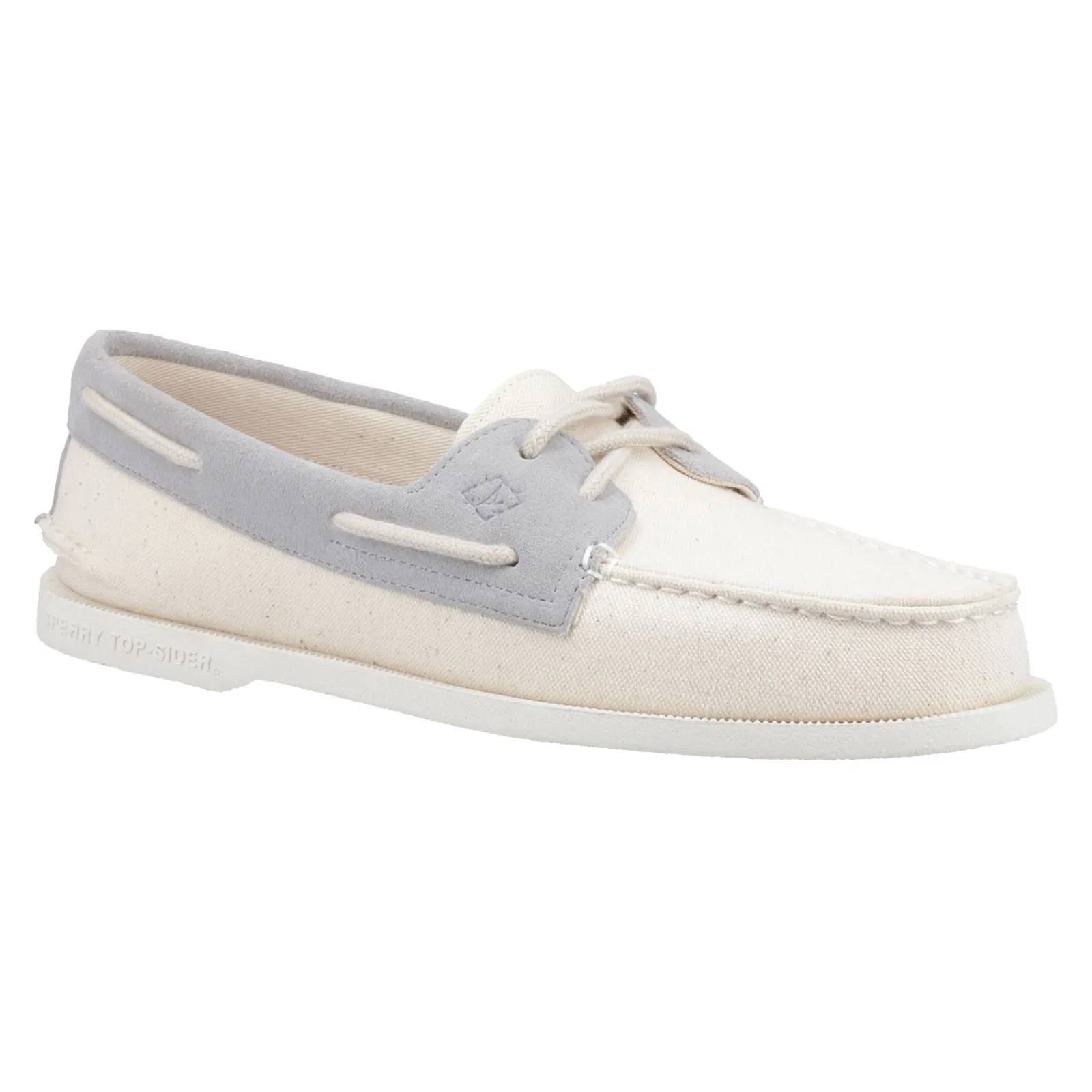 Sperry Authentic Original 2-Eye Seacycled Cotton Men's Tan Lace-Up Shoes