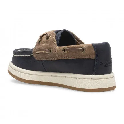 Sperry Kids Cup II Boat Shoe Navy Tan