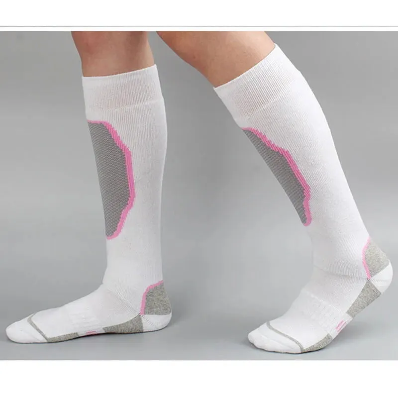 Sport Ski Socks for Men & Women Athletic Fitness Outdoor Hiking Mountaineering Roller Skate Thick Breathable Compression Socks