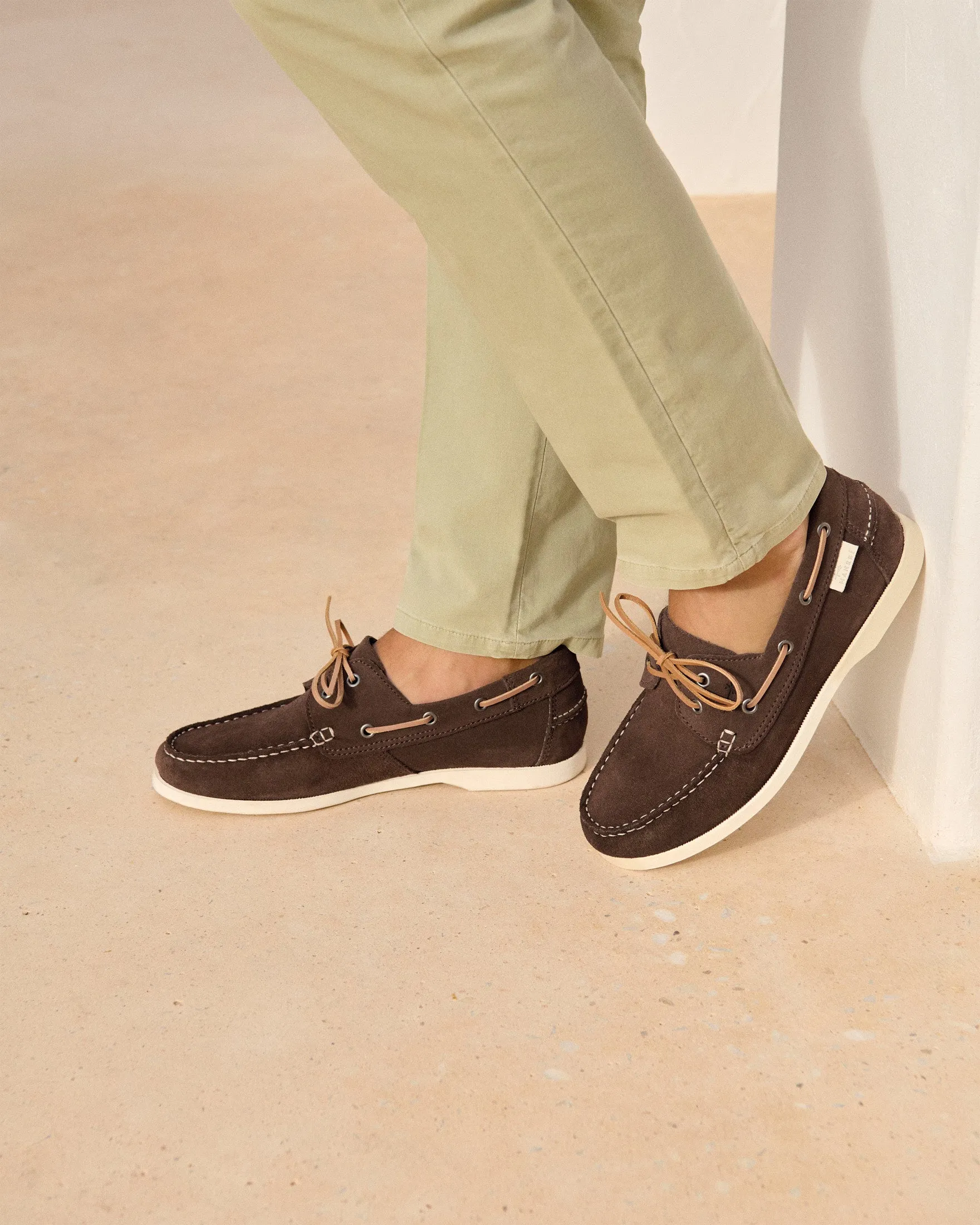 Suede Boat-Shoes - M29KM - Hamptons Moka