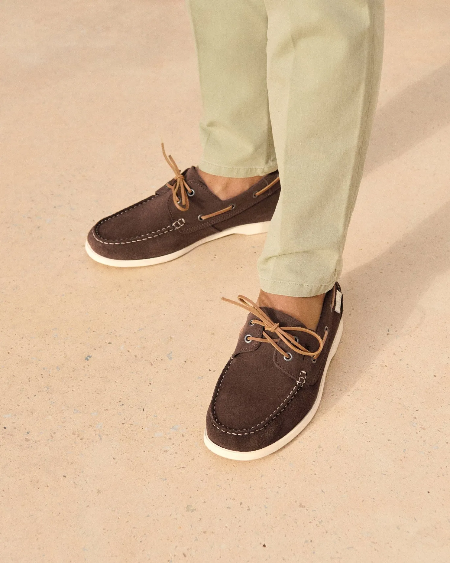 Suede Boat-Shoes - M29KM - Hamptons Moka