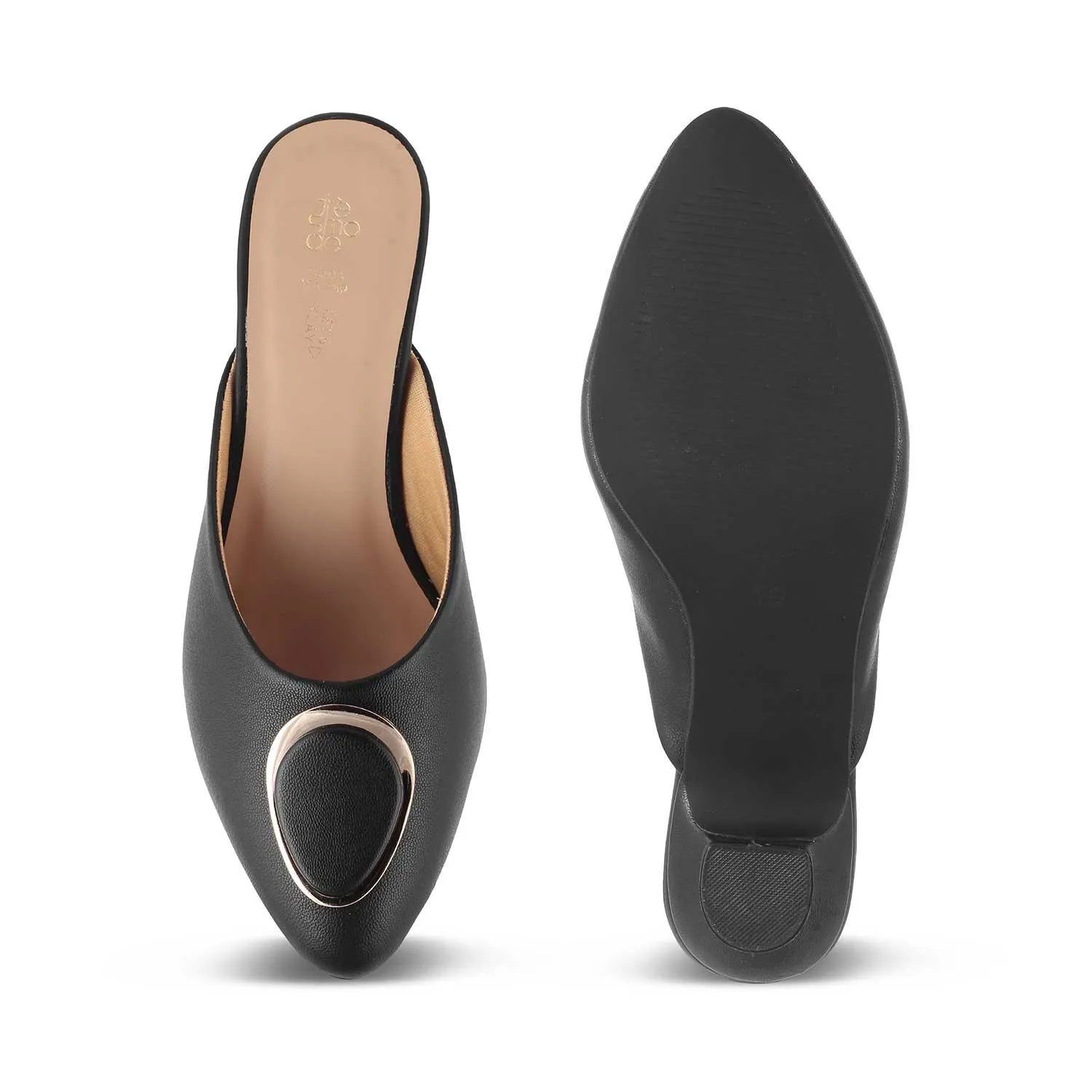The Jelew Black Women's Dress Mule Sandals Tresmode