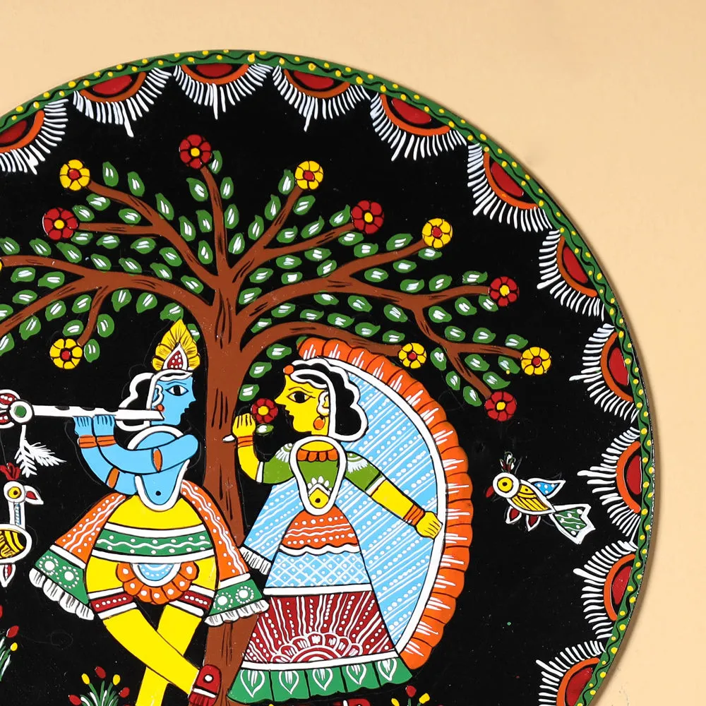 Tikuli Art Handpainted Wooden Wall Hanging (12 in)