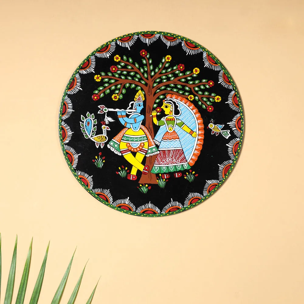 Tikuli Art Handpainted Wooden Wall Hanging (12 in)