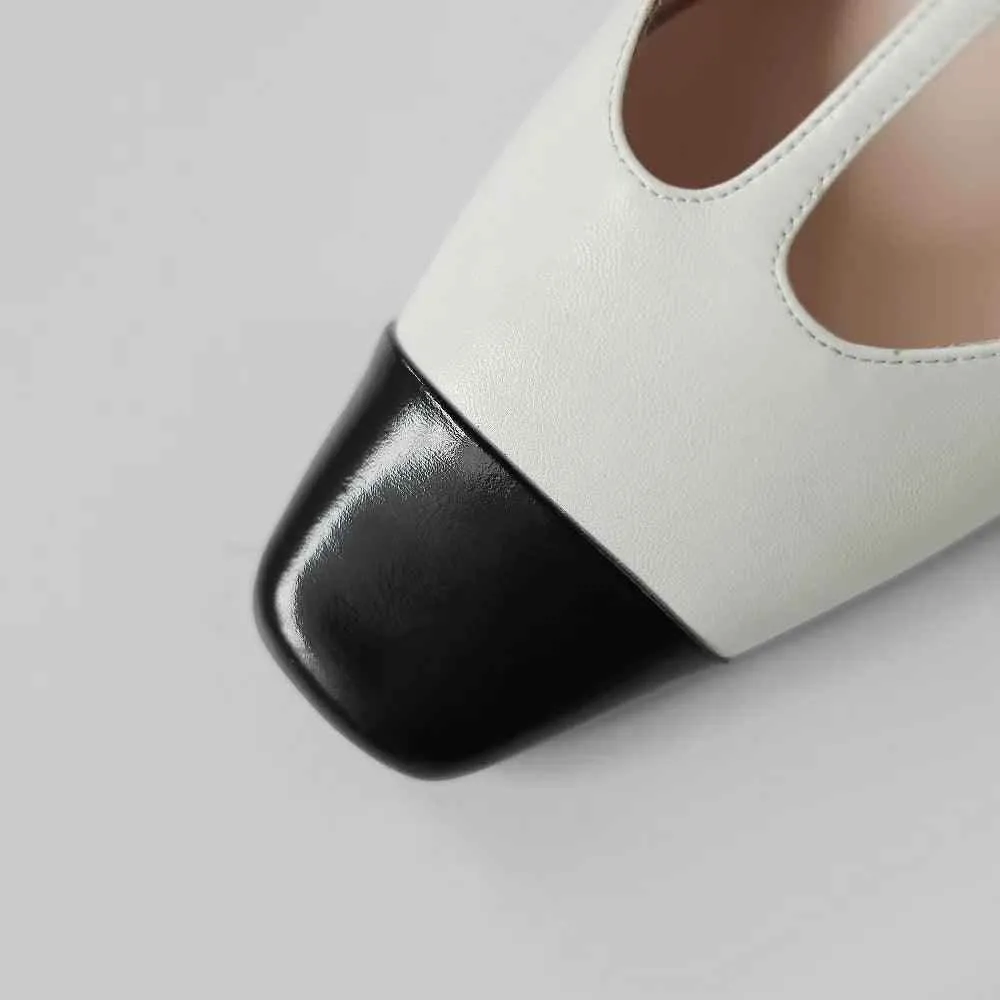 TSS100 Women's Casual Shoes - Leather High Heels - Open Sandals