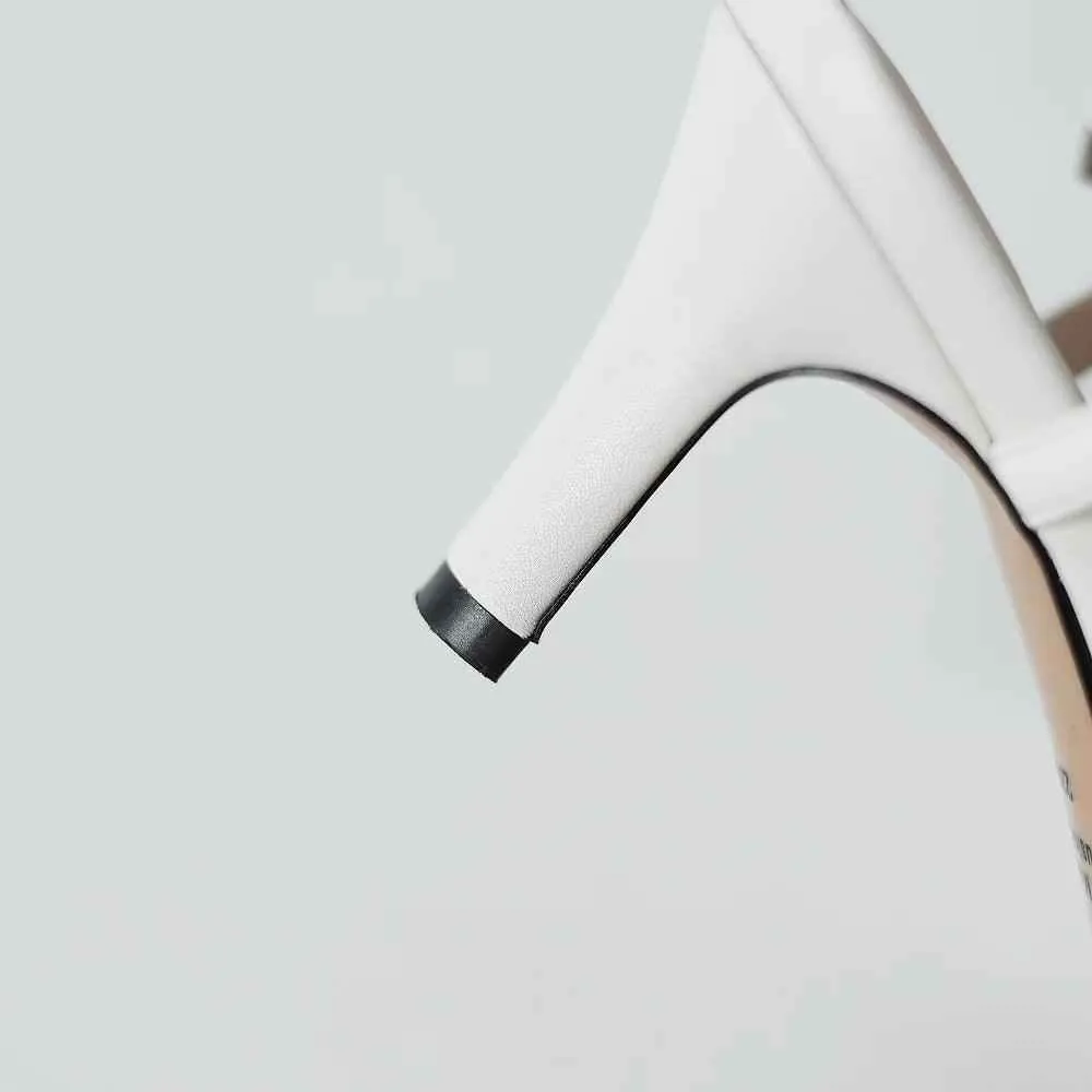 TSS100 Women's Casual Shoes - Leather High Heels - Open Sandals