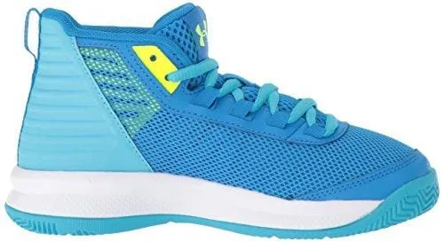 Under Armour Girls' Pre School Jet 2018 Basketball Shoe, Blue Circuit (400)/Alpine, 3
