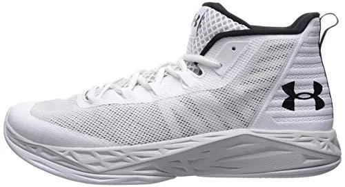 Under Armour Men's Jet Mid Basketball Shoe White (105)/Elemental 7.5 M US
