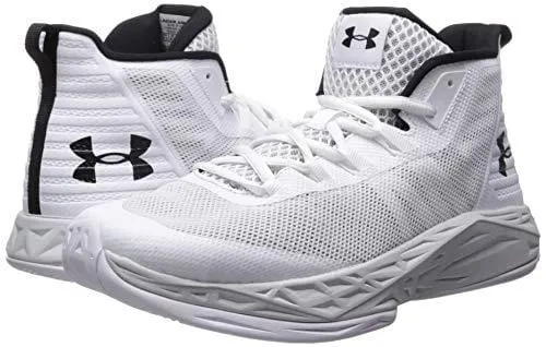 Under Armour Men's Jet Mid Basketball Shoe White (105)/Elemental 7.5 M US