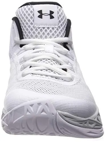 Under Armour Men's Jet Mid Basketball Shoe White (105)/Elemental 7.5 M US