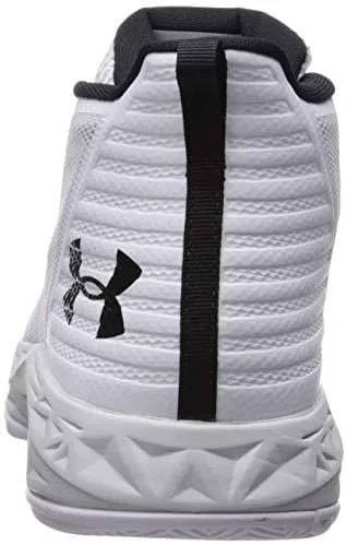 Under Armour Men's Jet Mid Basketball Shoe White (105)/Elemental 7.5 M US